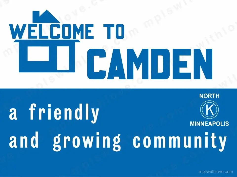 Vector recreation of the Camden welcome sign