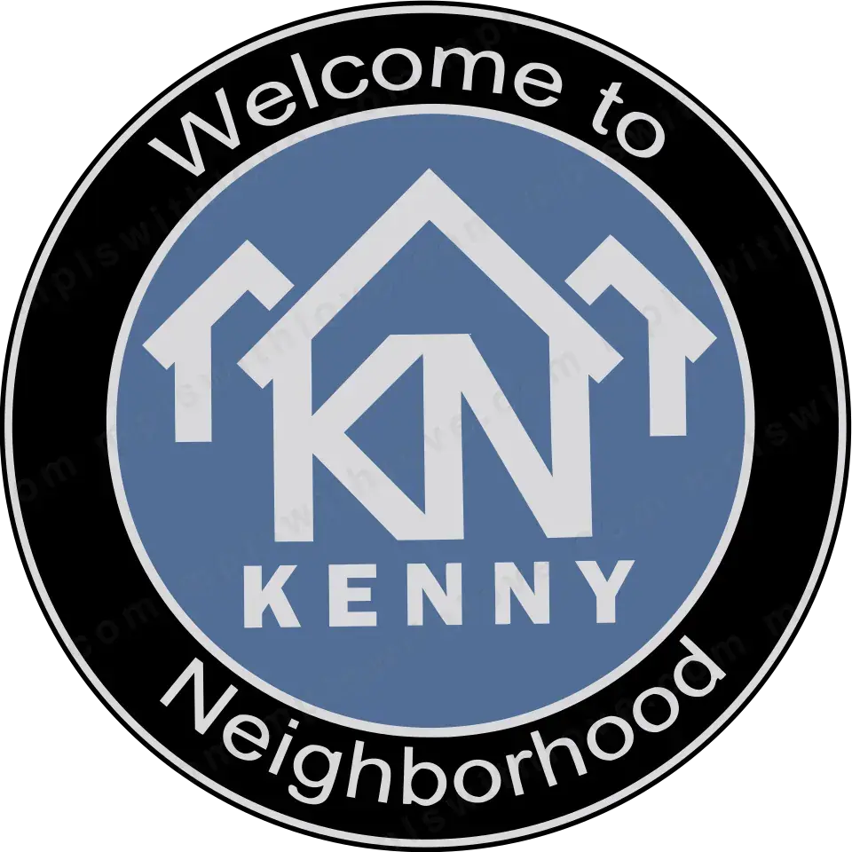 Vector recreation of the Kenny neighborhood sign