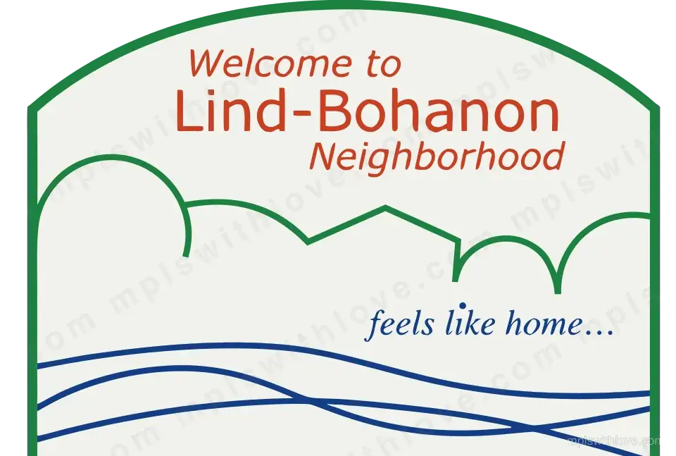 Vector recreation of the Lind-Bohanon neighborhood sign