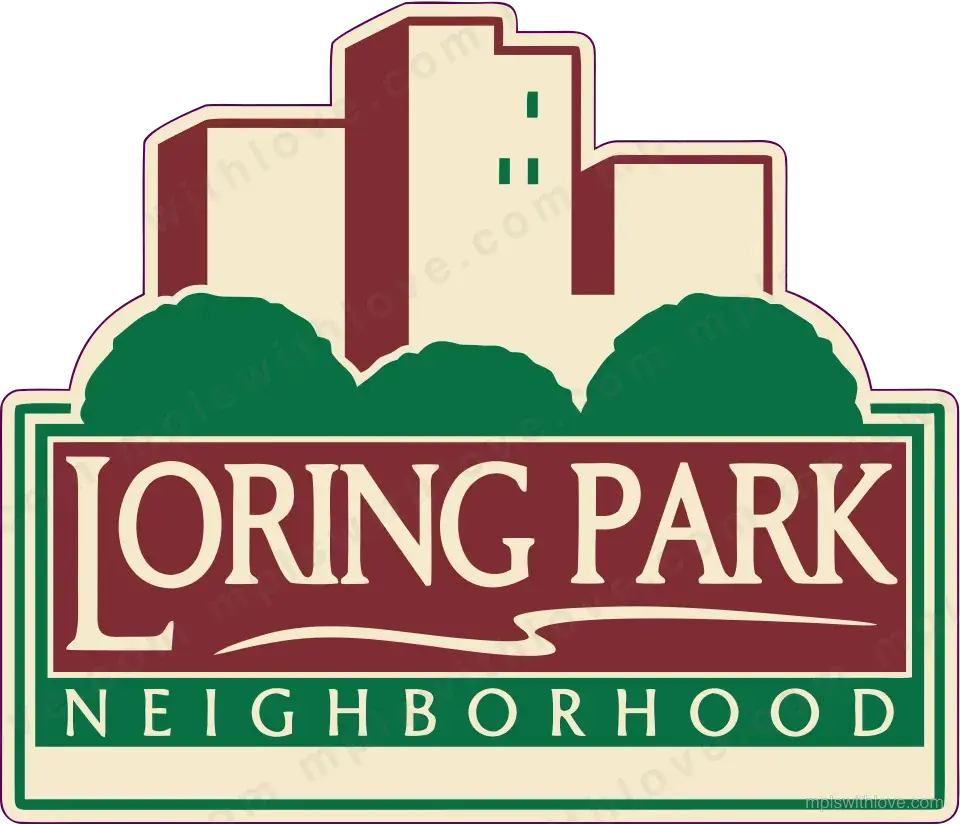 Vector recreation of the Loring Park neighborhood sign