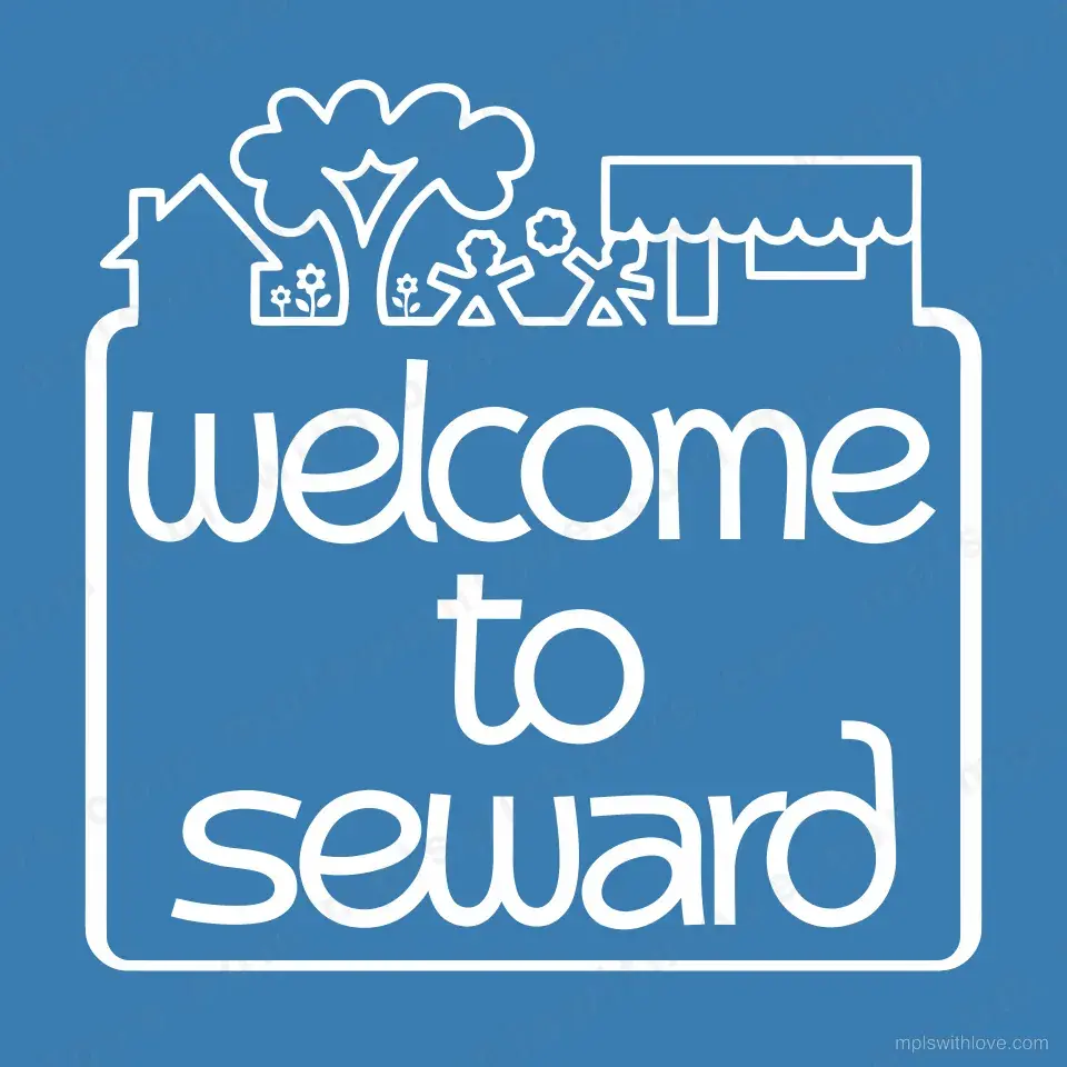 Vector recreation of the Seward neighborhood sign