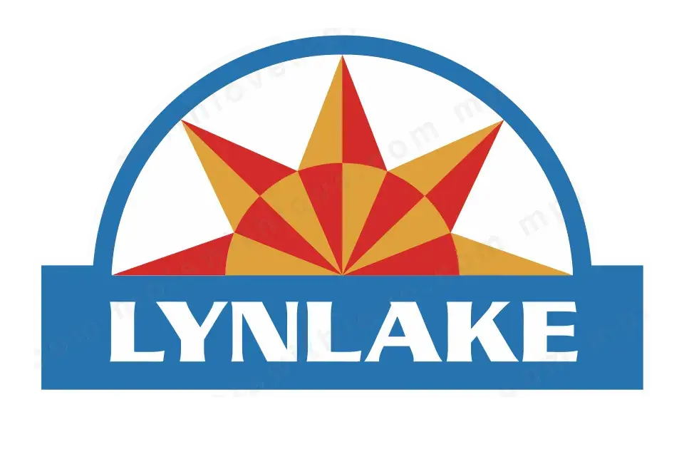 Vector recreation of the LynLake district sign
